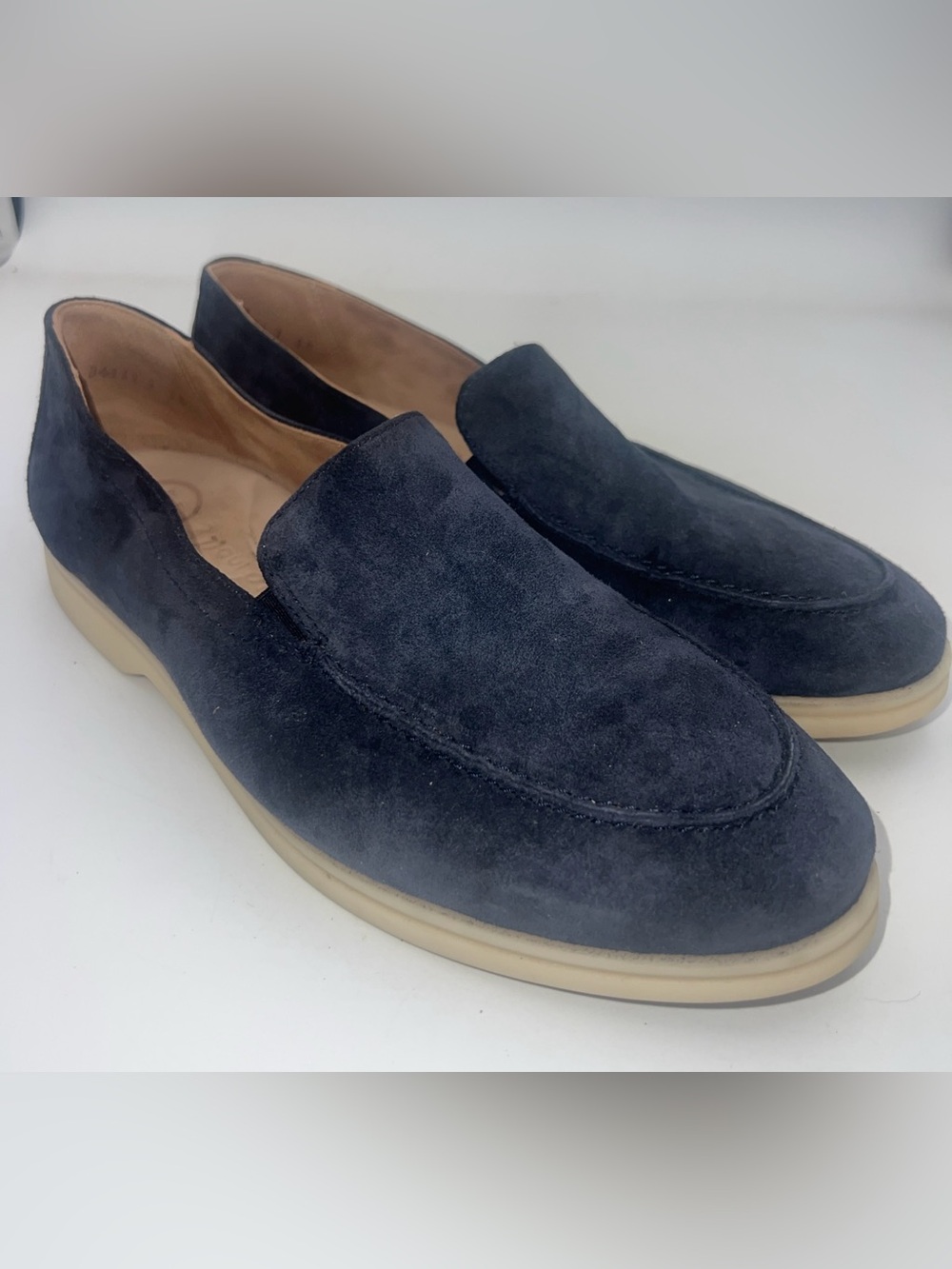 Paul Green Selby Women's Shoes Loafer Suede Navy Blue US Size 8/UK 5.5
